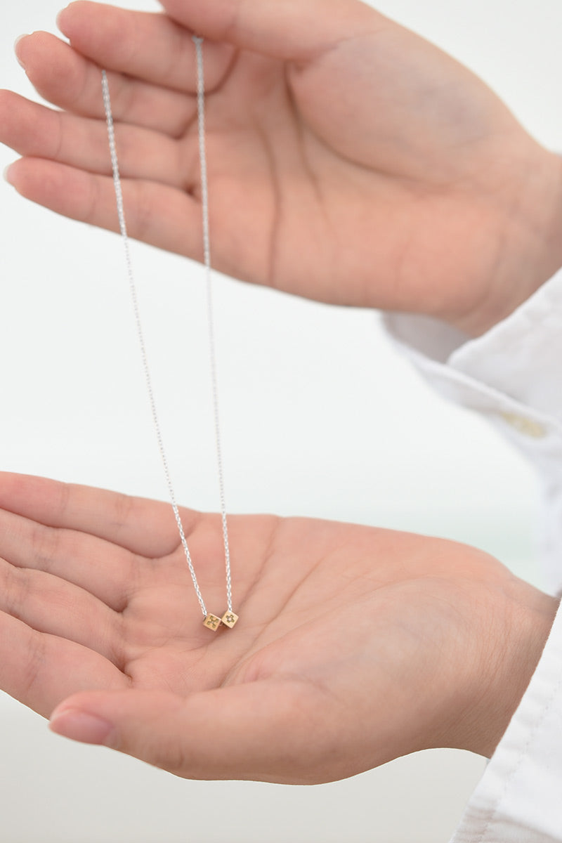 # carre Gold & Silver chain [ 0513 ]